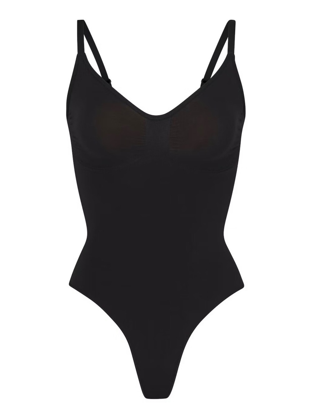 SKIMS  Onyx Seamless Sculpt Thong Bodysuit